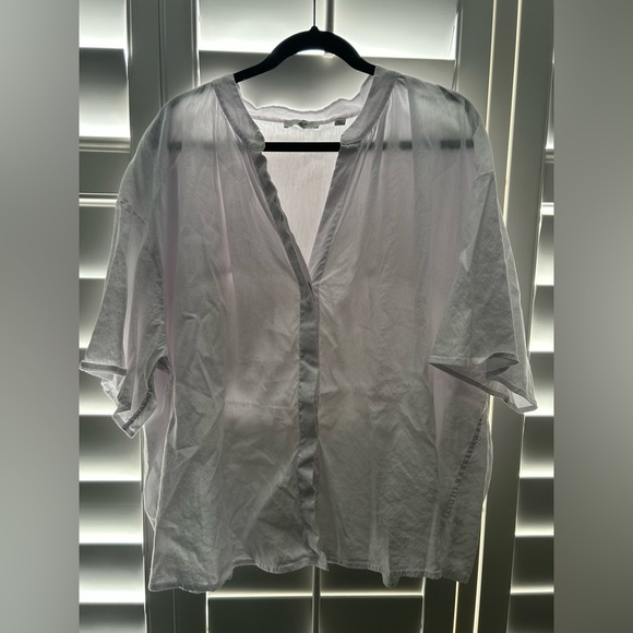 Vince White Sheer Blouse - Picture 1 of 3